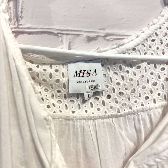MISA Los Angeles Sarika Mini Dress – White – Size Large - Picture 7 of 8